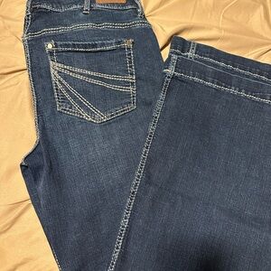Shyanne Dark Blue Straight Leg Jeans